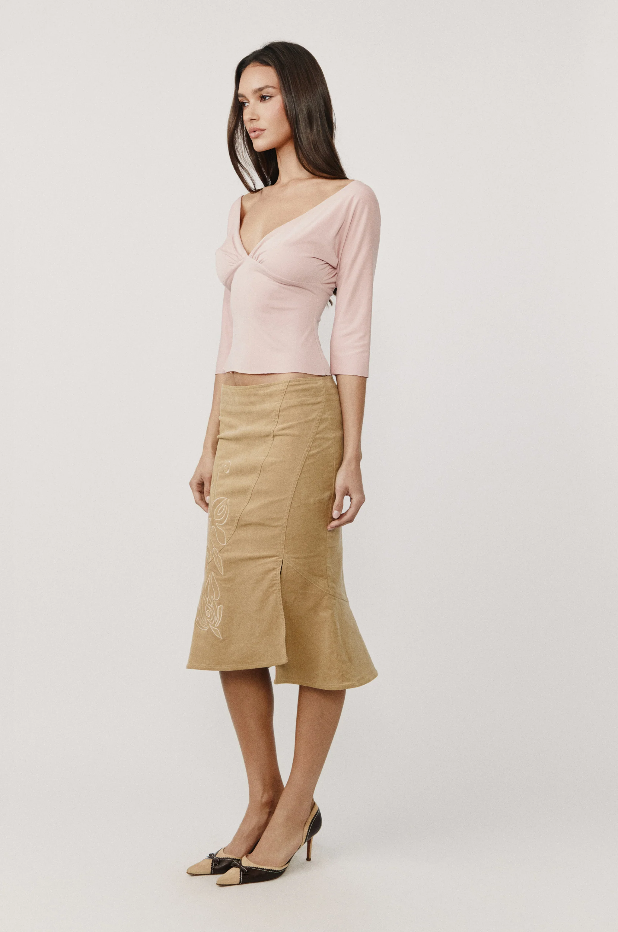 Naomi Skirt | Tan - Image 7